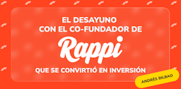 Andrés Bilbao, Co-fundador de Rappi, invierte en Hashi.